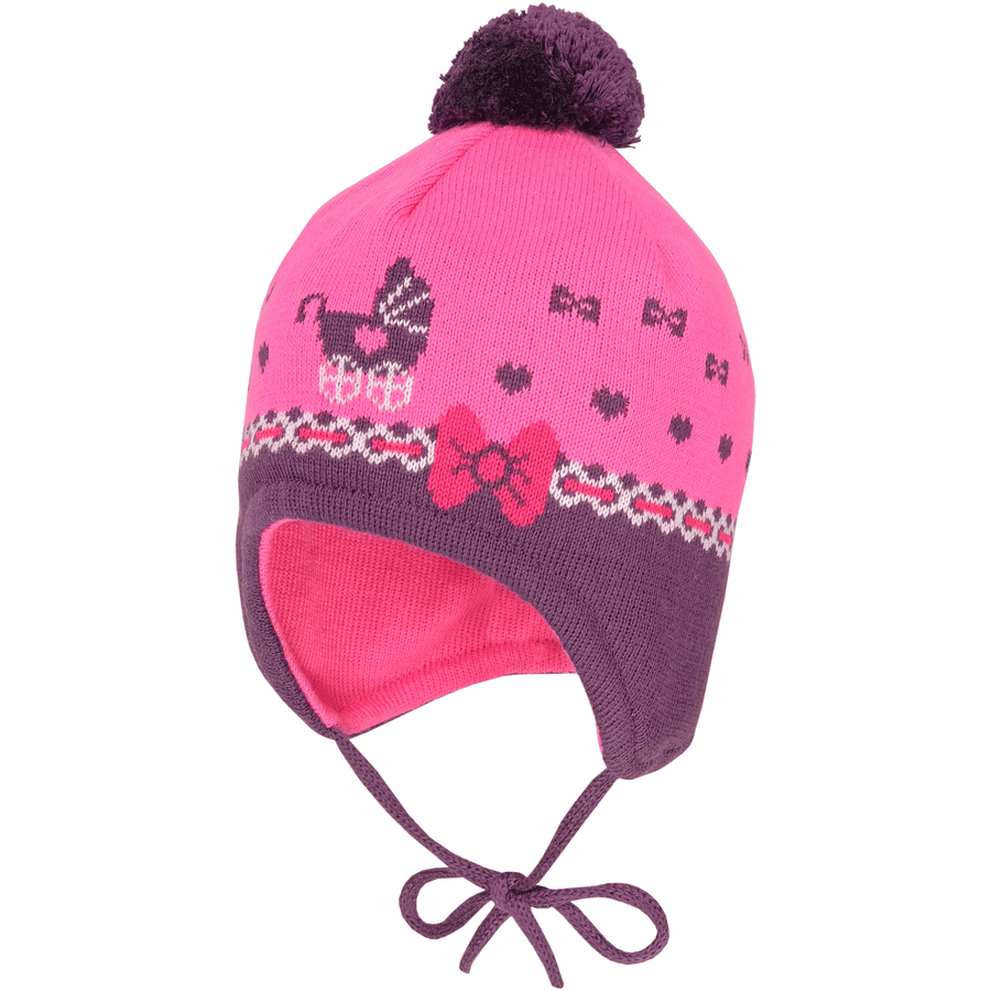 maximo Girls Czapka dark pink