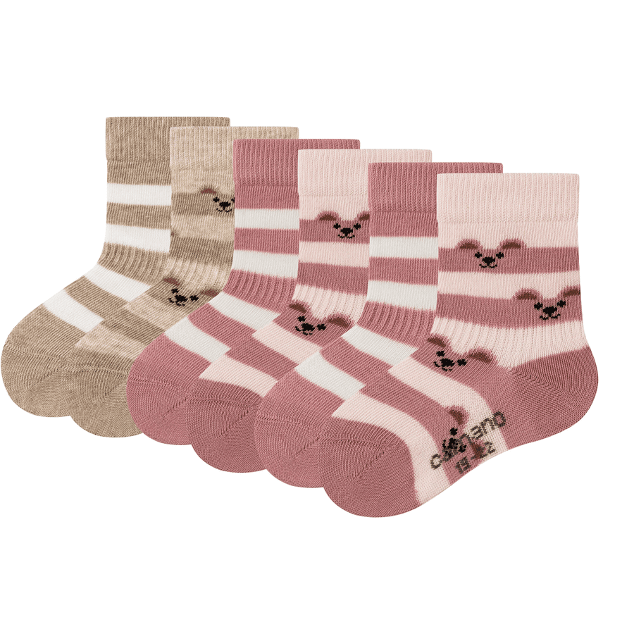 Camano Baby Socks 6-Pack Rose