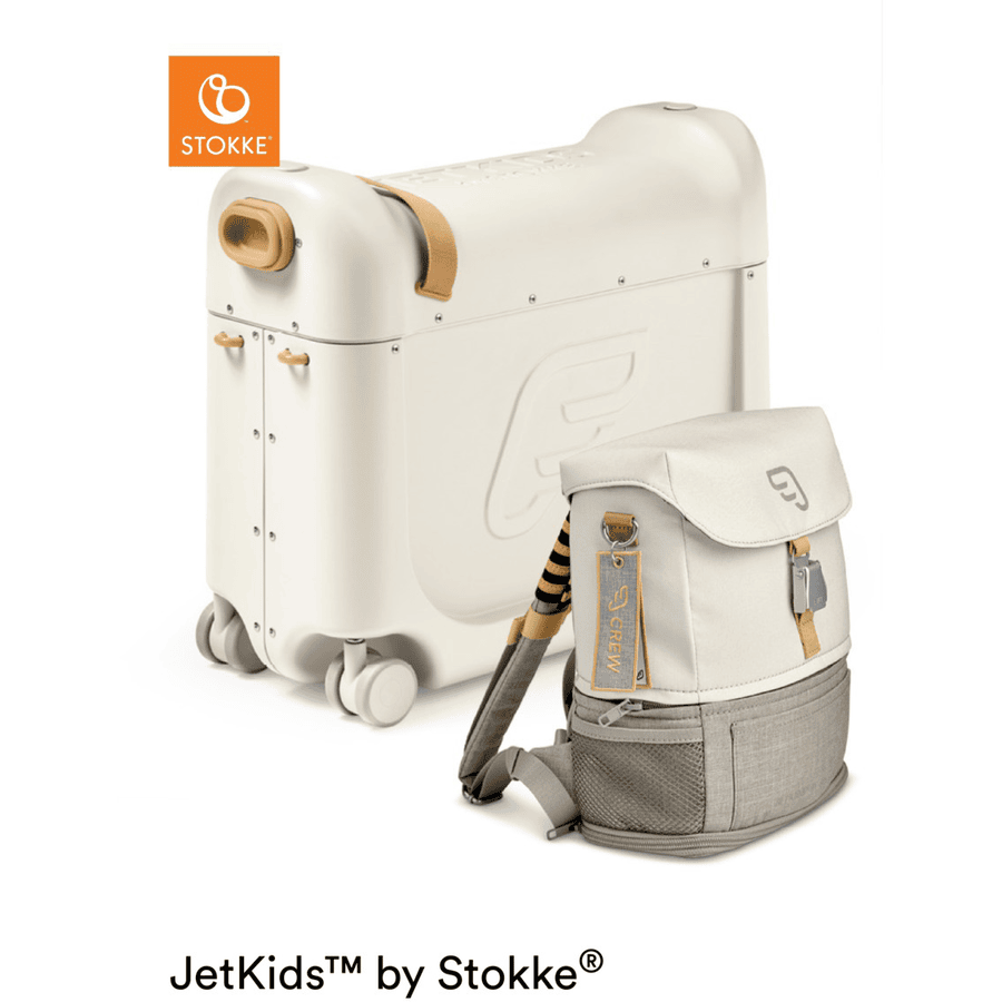 JETKIDS™ BY STOKKE® Aufsitzkoffer BedBox™ mit Crew BackPack™ White