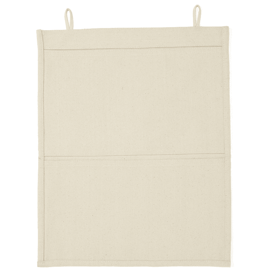 Kids Concept ® Tasche a muro in tessuto, beige chiaro 