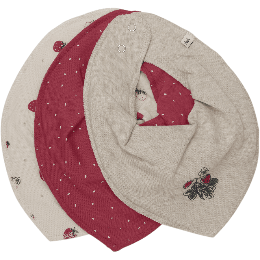 Pippi Bandana 3-pakning True Red