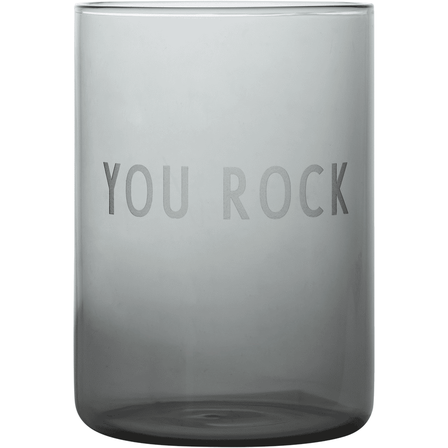 Design Letters Glas 350ml in zacht black 