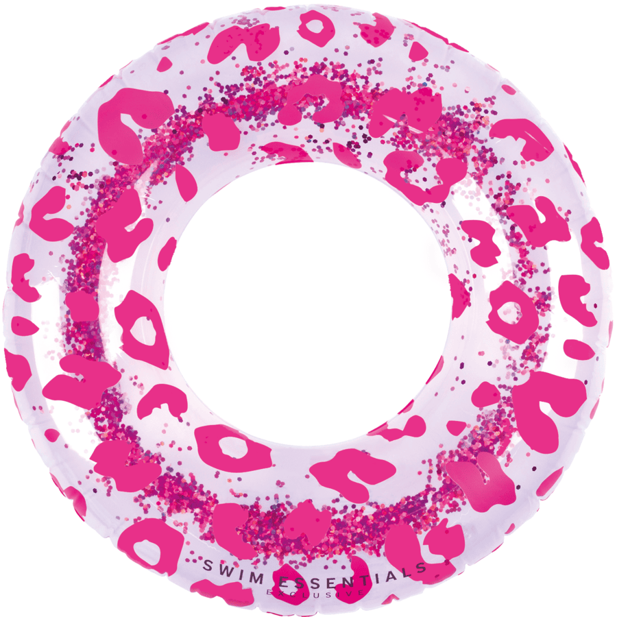 Swim Essential s Pierścień pływający Neon Leopard 90 cm