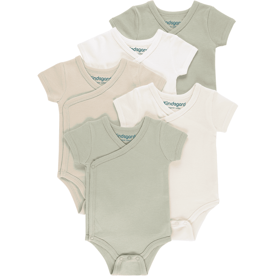 kindsgard Body trunder 5-pack kortärmad beige