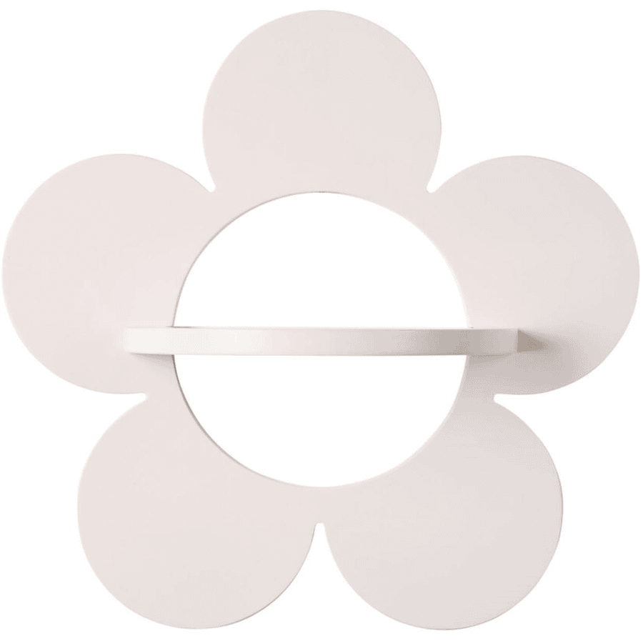 CHILDHOME Estante de pared flor 40 cm blanco