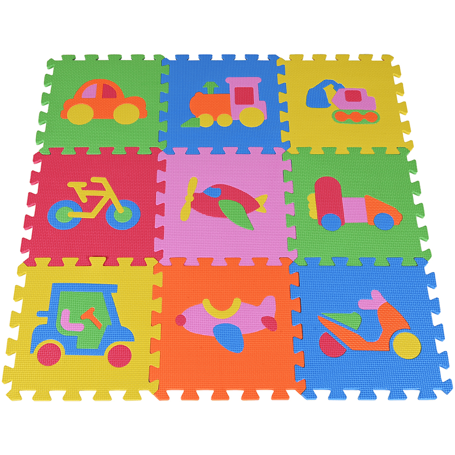 knorr® toys Maty Puzzle Pojazdy 10 szt. 