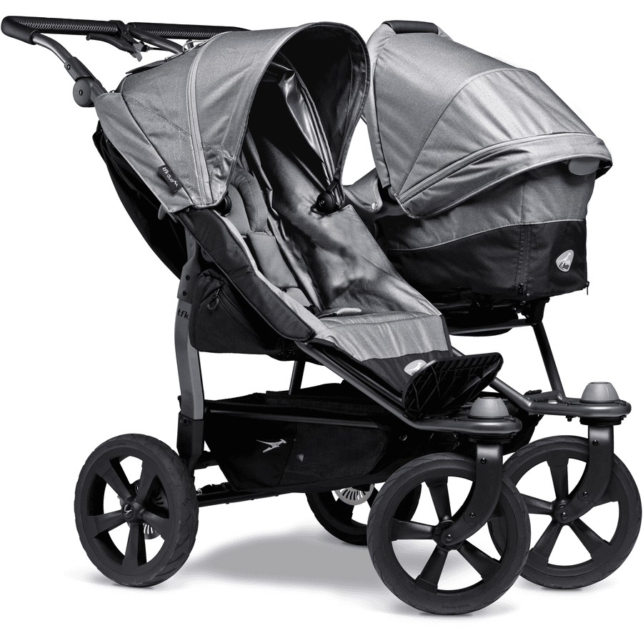 lof kast Afrika tfk Sibling Kinderwagen Duo Ecco Grijs | pinkorblue.nl