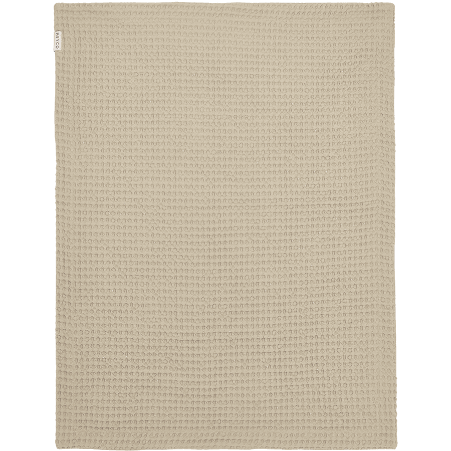 MEYCO Cotton sand Coperta per bambini Waffle 100 x 150 cm