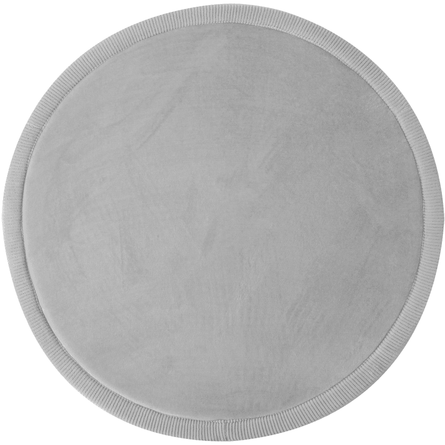 Hakuna Matte Alfombra de juego de terciopelo para bebé ⌀120 cm, gris