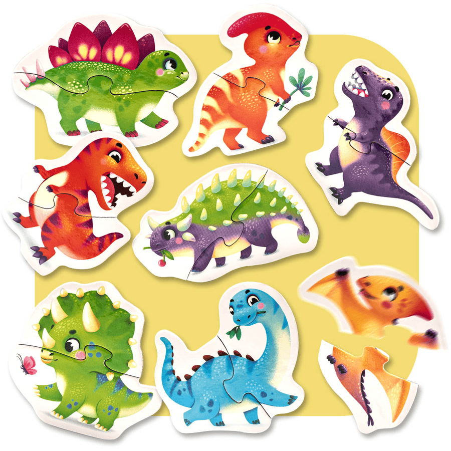 "Cubika puslespill 8 i 1 ""Glade dinosaurer"