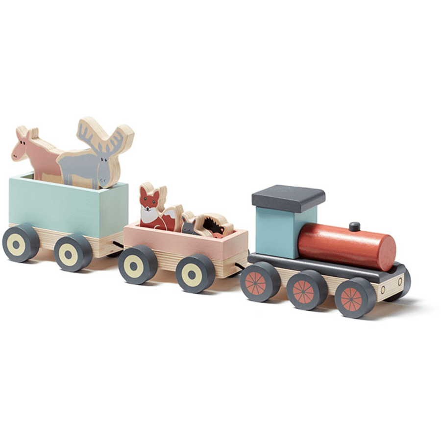 Kids Concept  Tren con animales del bosque Edvin 