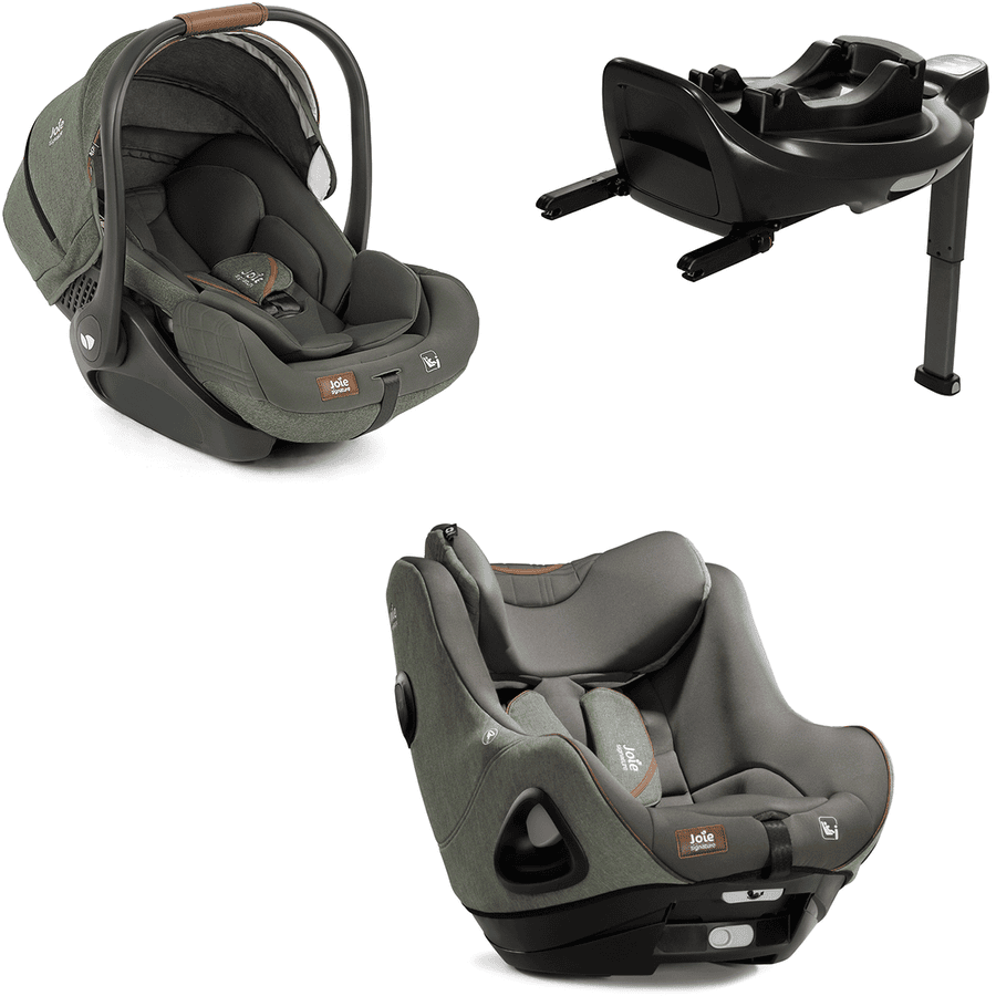 Joie Signature Kindersitz i-Harbour Pine 2024 inkl. Babyschale i-Level Recline Pine und Basisstation i-Base Encore