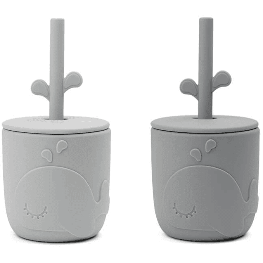 Done by Deer ™ Peekaboo Wally strooien mok grijs 2-Pack 