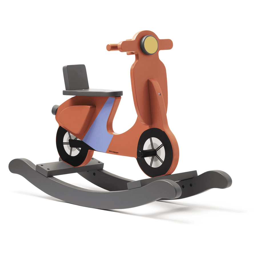 Kids Concept® Scooter à bascule enfant bois rouille