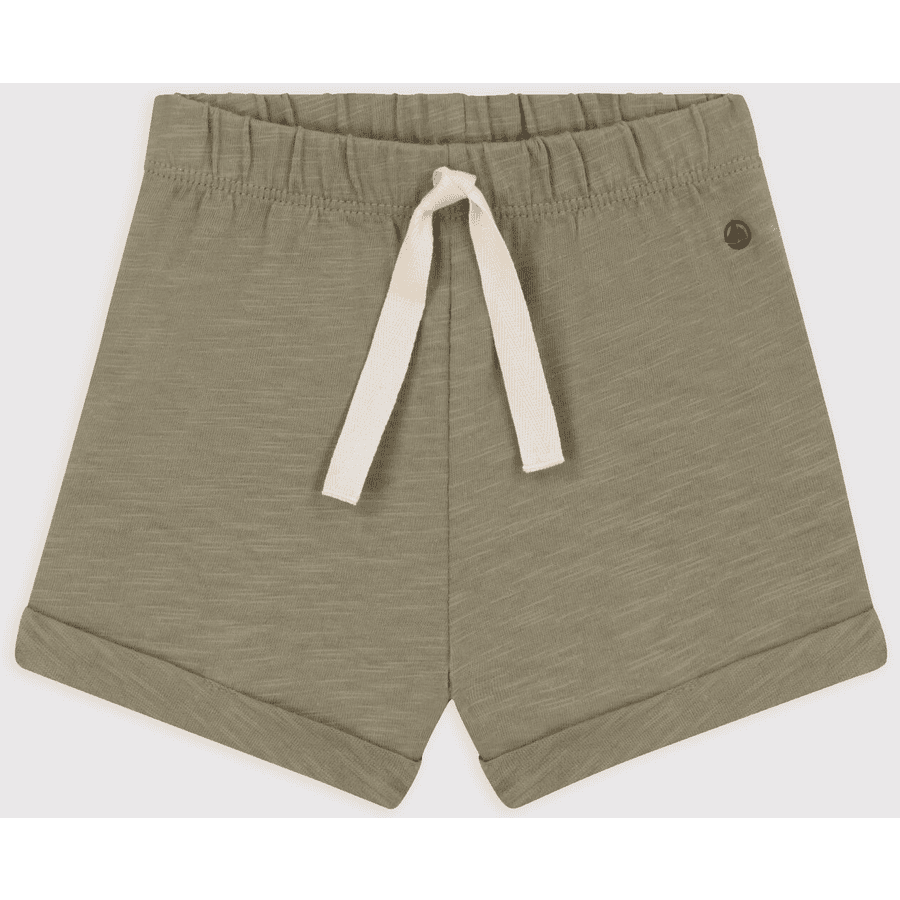 Petit Bateau Short bébé jersey flammé uni vert marécage