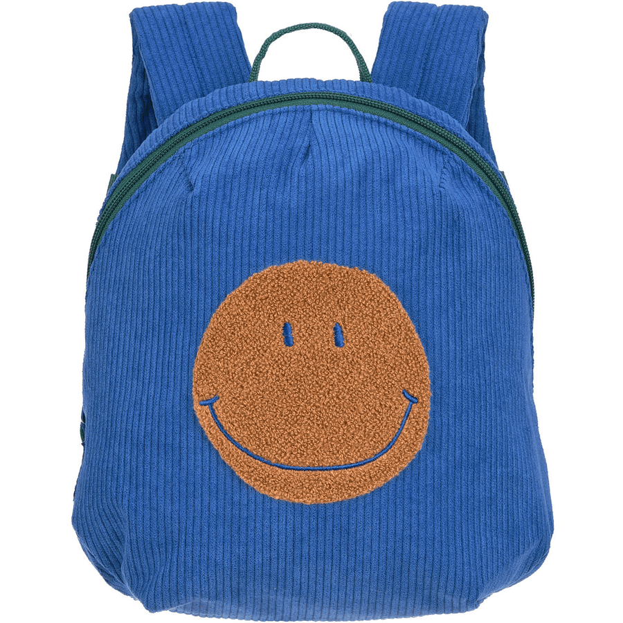 LÄSSIG Förskolans ryggsäck Cord Little Gang - Smile , Blå