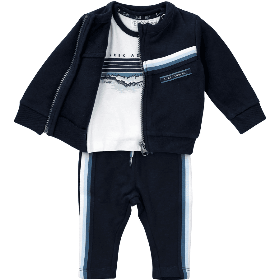 Dirkje 3tlg Set Jacke + Hose + Shirt Frühling, Sommer weiß hellblau navy