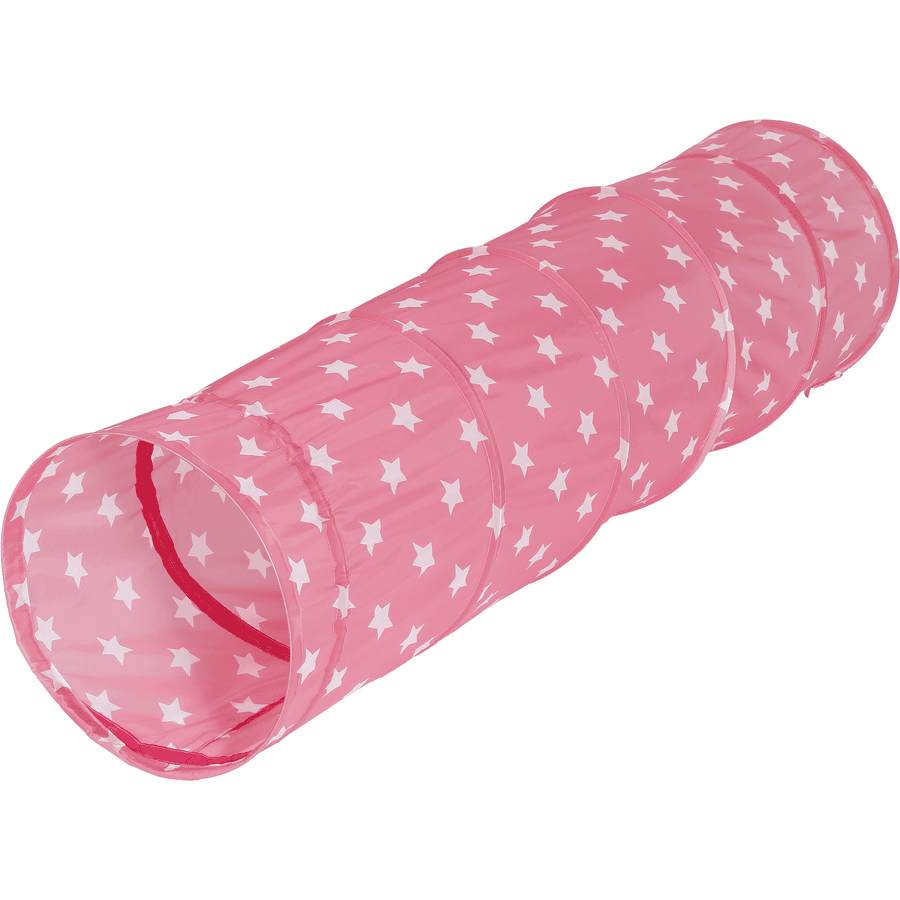knorr® legetøj legetunnel pink white stars 