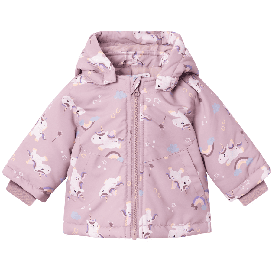 name it Outdoorová bunda Nbfmaxi Mauve Shadows