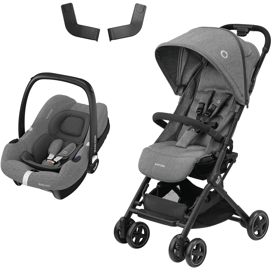 MAXI COSI Buggy Lara² Select Gris incl. silla de coche infantil Cabrio Fix i-Size Select Gris + Adapter 