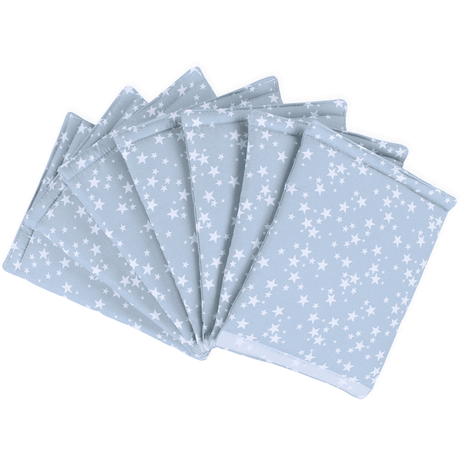 babybay ® Nestchen Ultra fresh Piqué lämplig för modell Maxi, Boxspring, Comfort , Midi och Comfort Plus, azure stars white