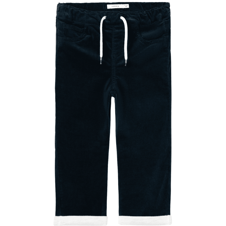 name it Pantalon en velours côtelé Nmmben Dark Sapphire