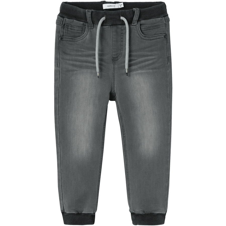 name it Baggy Fleece Jeans Nmmben Medium Grey Denim