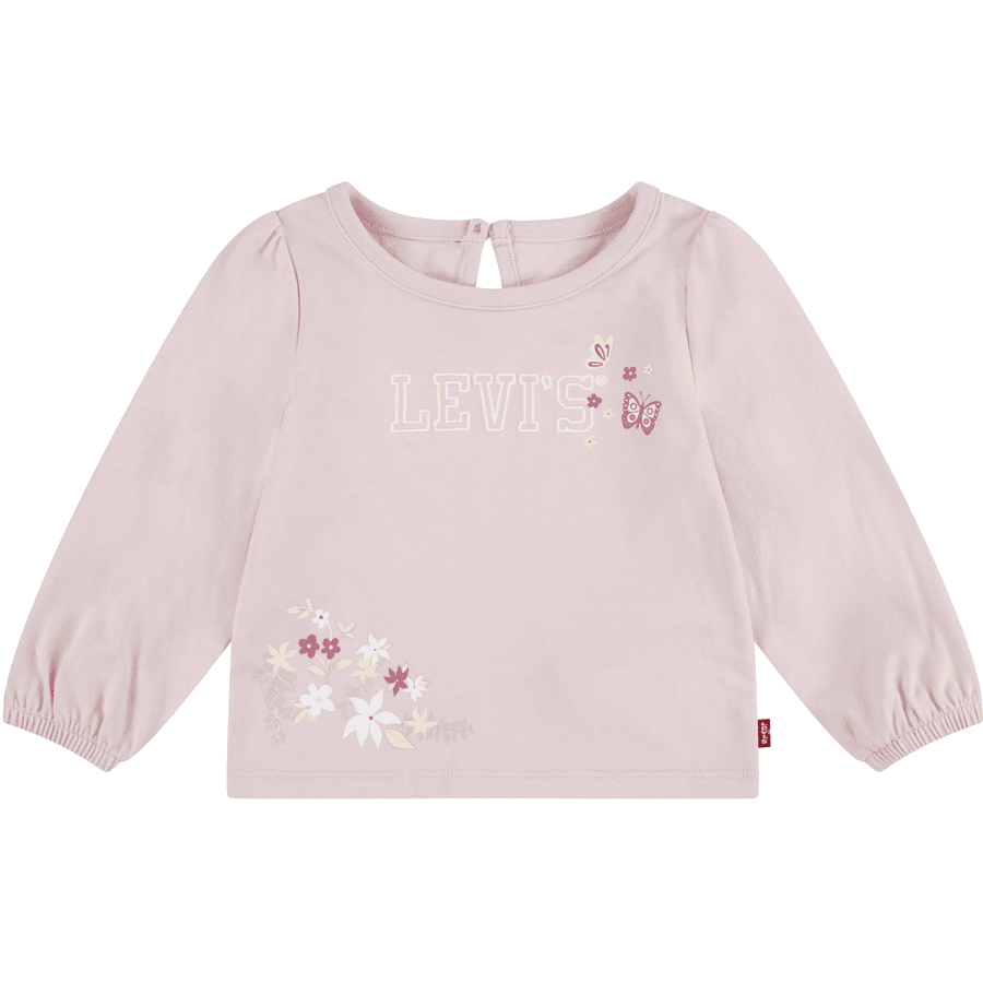 Dětské tričko Levi's® s obláčkovými rukávy baby girl