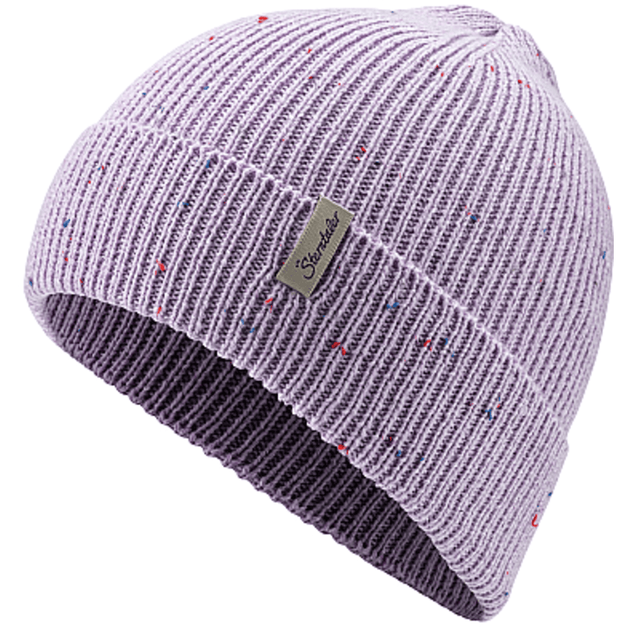 Sterntaler Cappello lavorato a maglia con speckles lilla