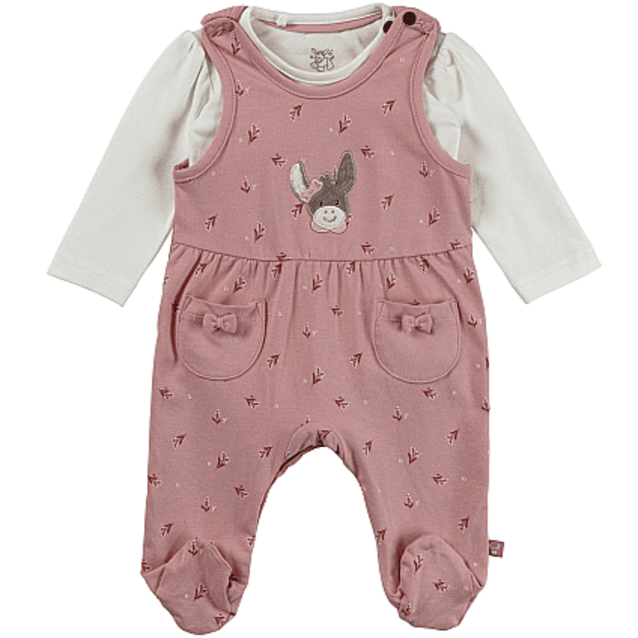 Sterntaler Romper set blommor matt rosa 