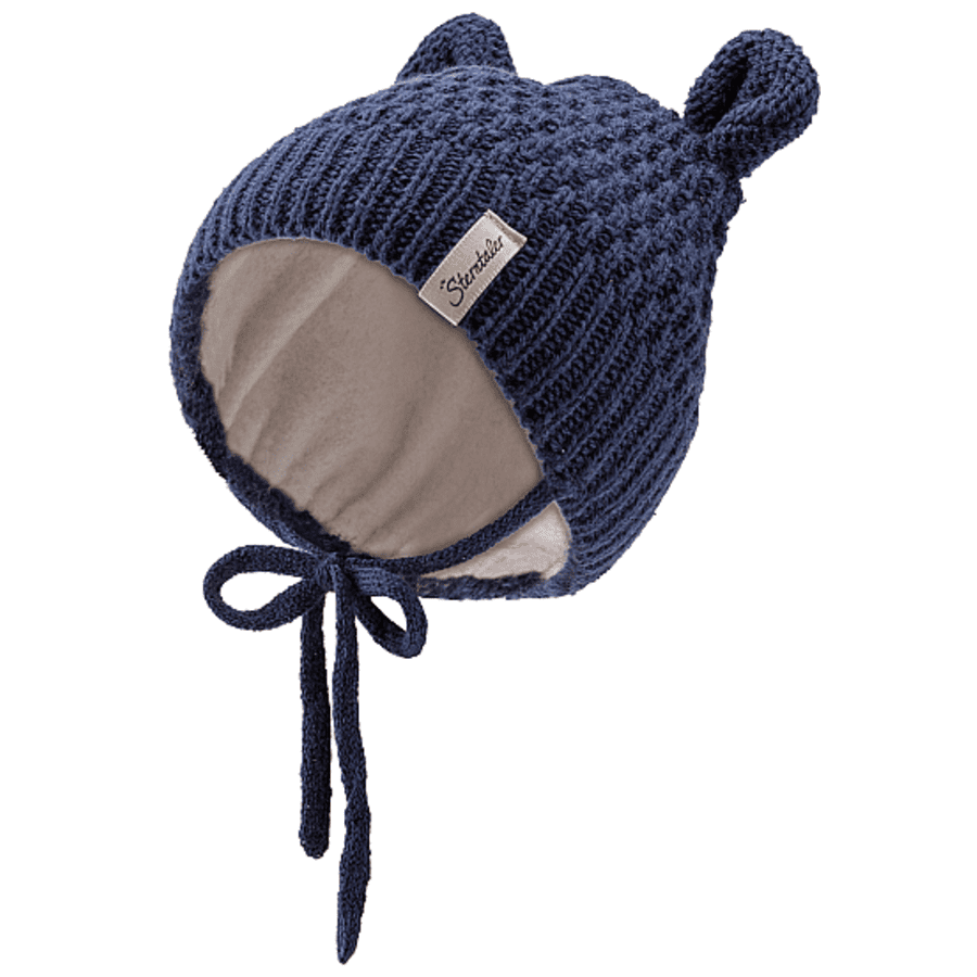 Sterntaler marine Orecchie da cappello lavorate a maglia 