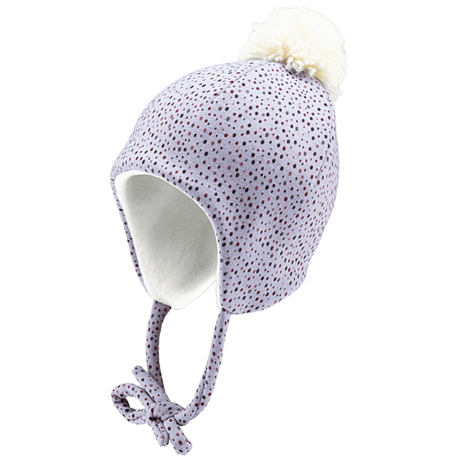 Sterntaler Bonnet pour enfant à pois violet pâle 