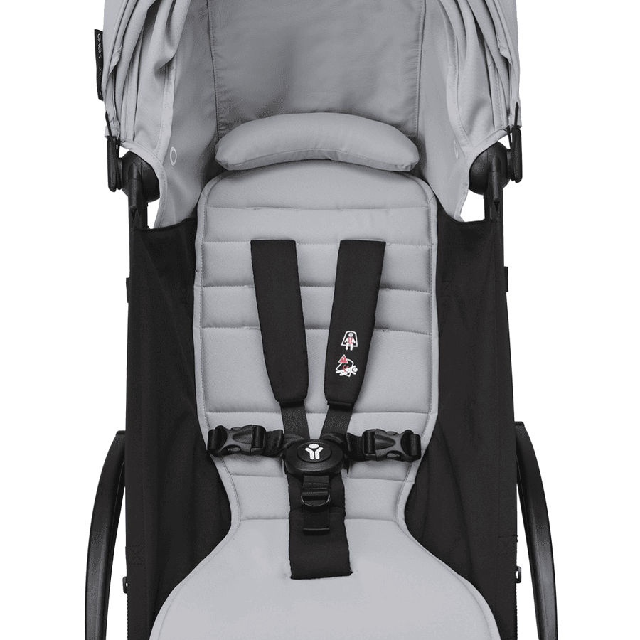 Stokke® Kinderwagen YOYO³ Gestell black inkl. 6+ Textilset Stone