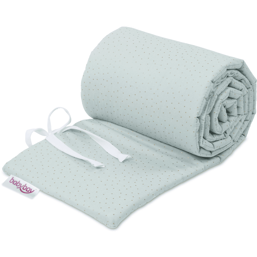 Cotton Original babybay® nest organic Royal adatto per il modello menta glitter punti oro