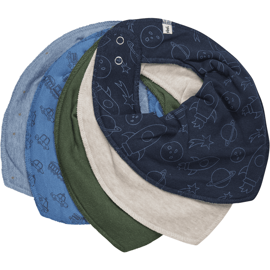 pippi Bandana 5 Pack Ashley Blue