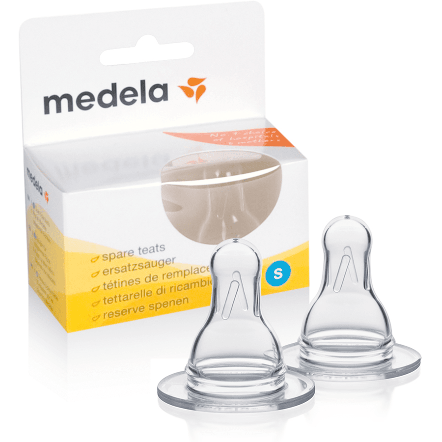 medela Spare nipu S rintamaitopulloihin Hidas virtaus 2 kpl