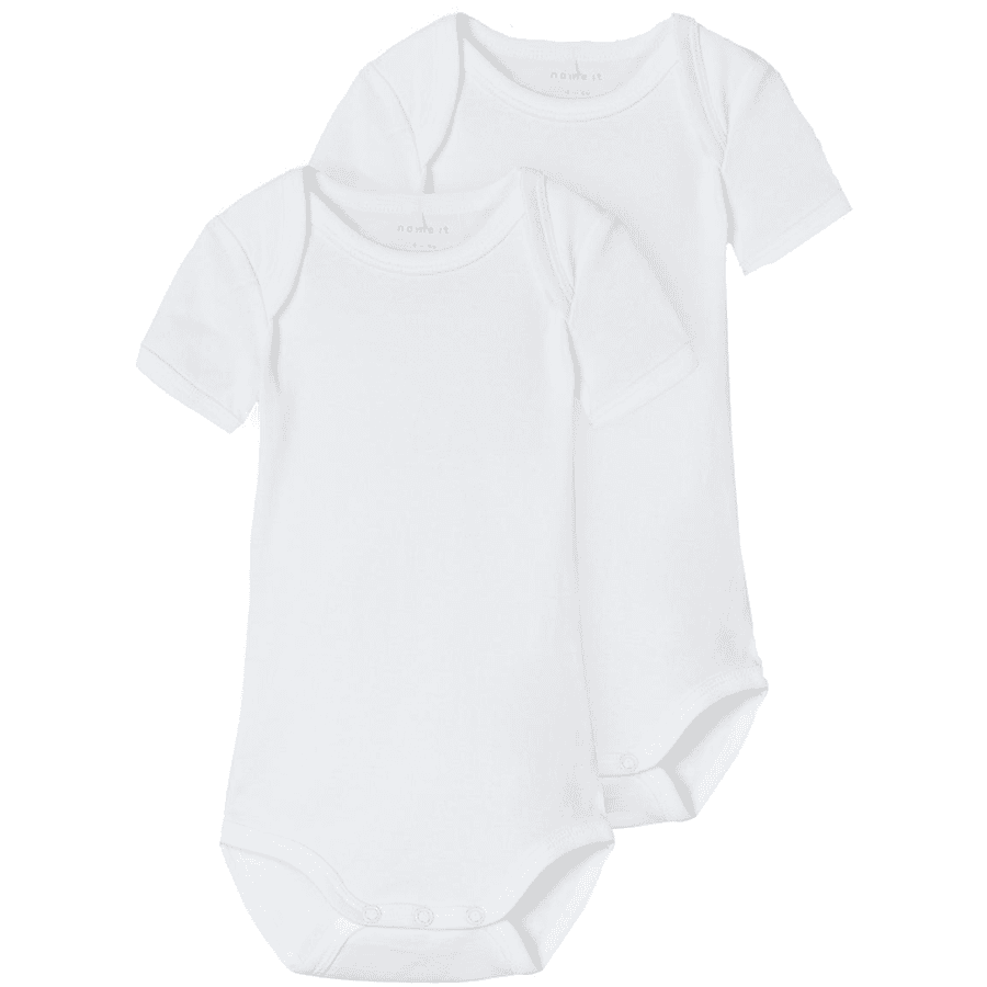 name it Kortärmad bodysuit 2-pack B right  White 