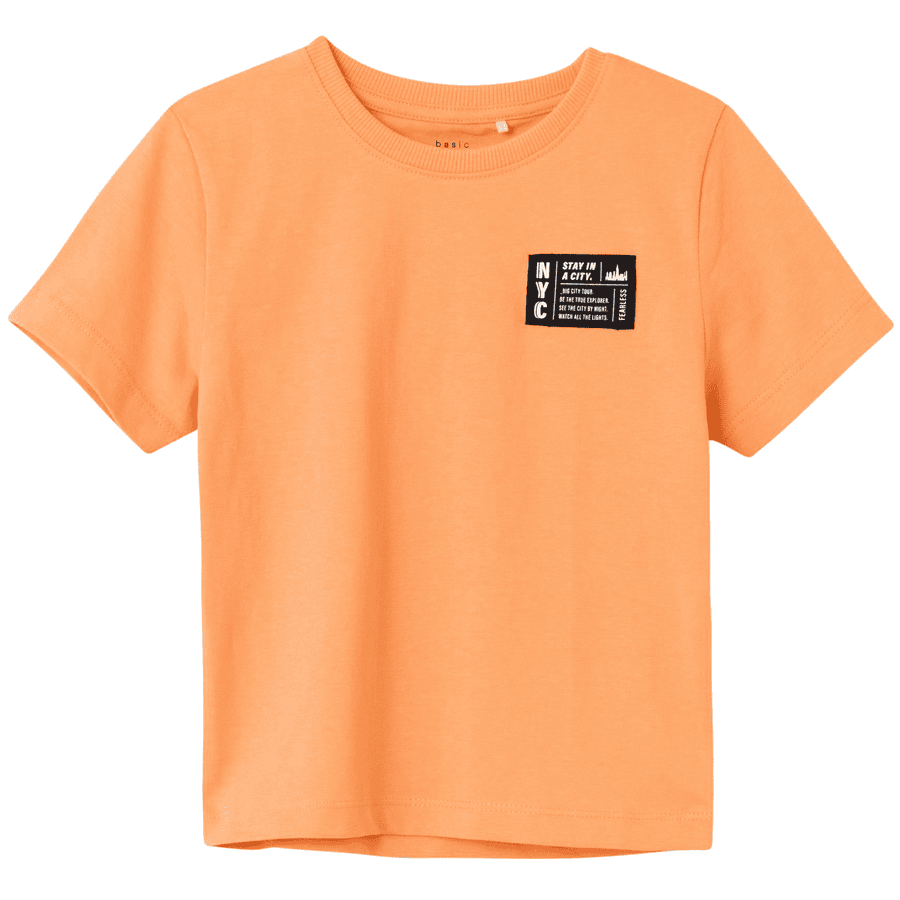 name it Camiseta Nmmvector Mock Orange 
