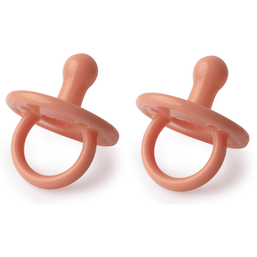 Filibabba Sucette silicone dès 0 mois Coral, lot de 2