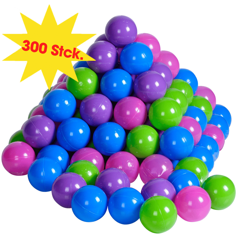 Geldschieter Schaap grote Oceaan knorr® toys - Ballenbak ballen - 300 stuks, softcolor | pinkorblue.nl