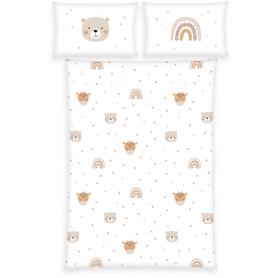 Herding Ropa de cama de franela Little Friends 100 x 135cm