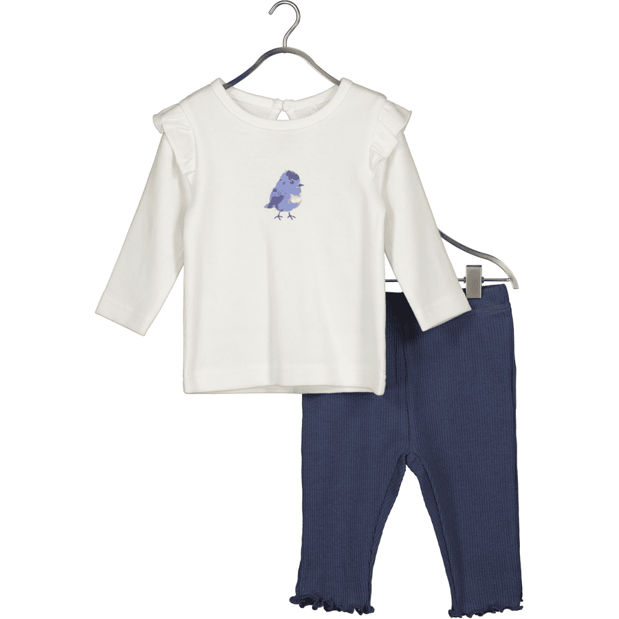 BLUE SEVEN Baby set skjorta + byxor offwhite