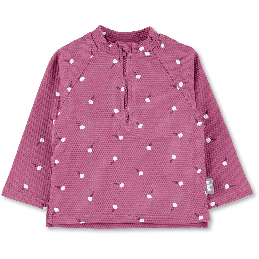 Sterntaler Plavecké tričko s dlouhým rukávem květiny fialové