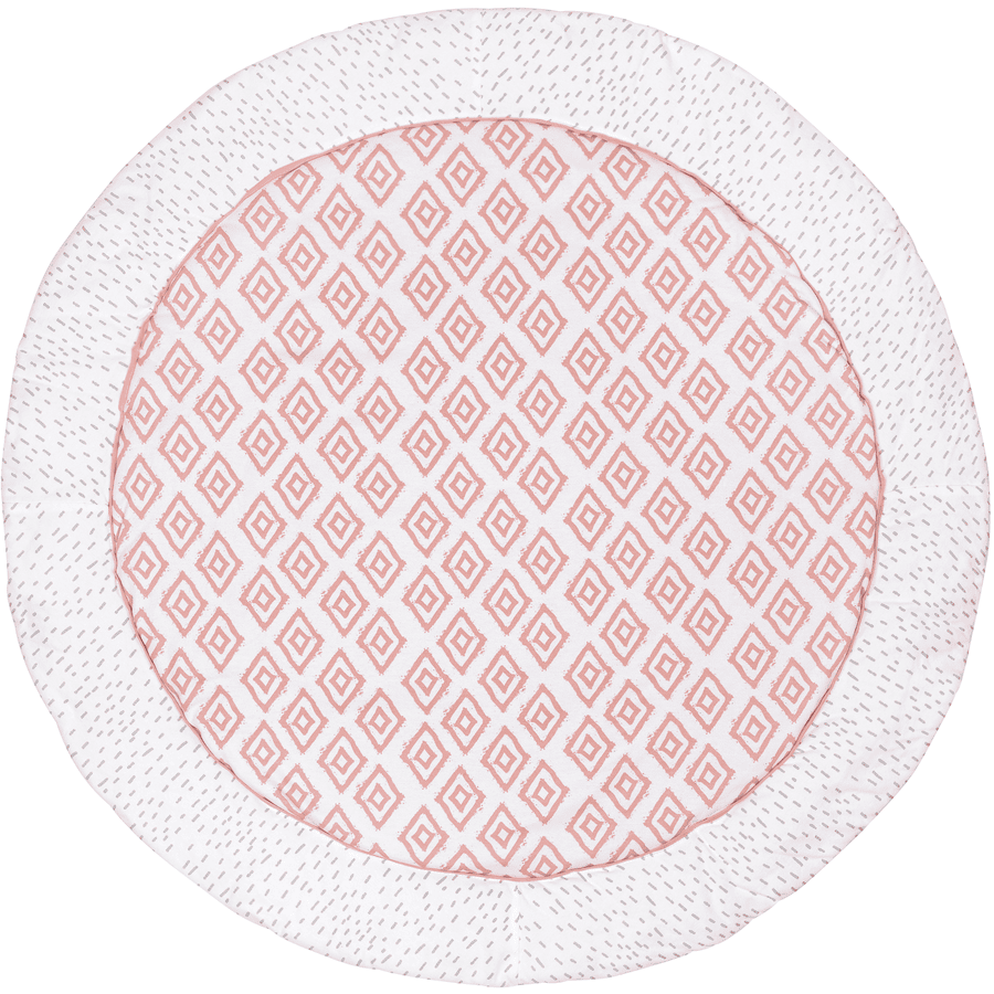 emma & noah Tapis d'éveil rond rose 100 cm
 