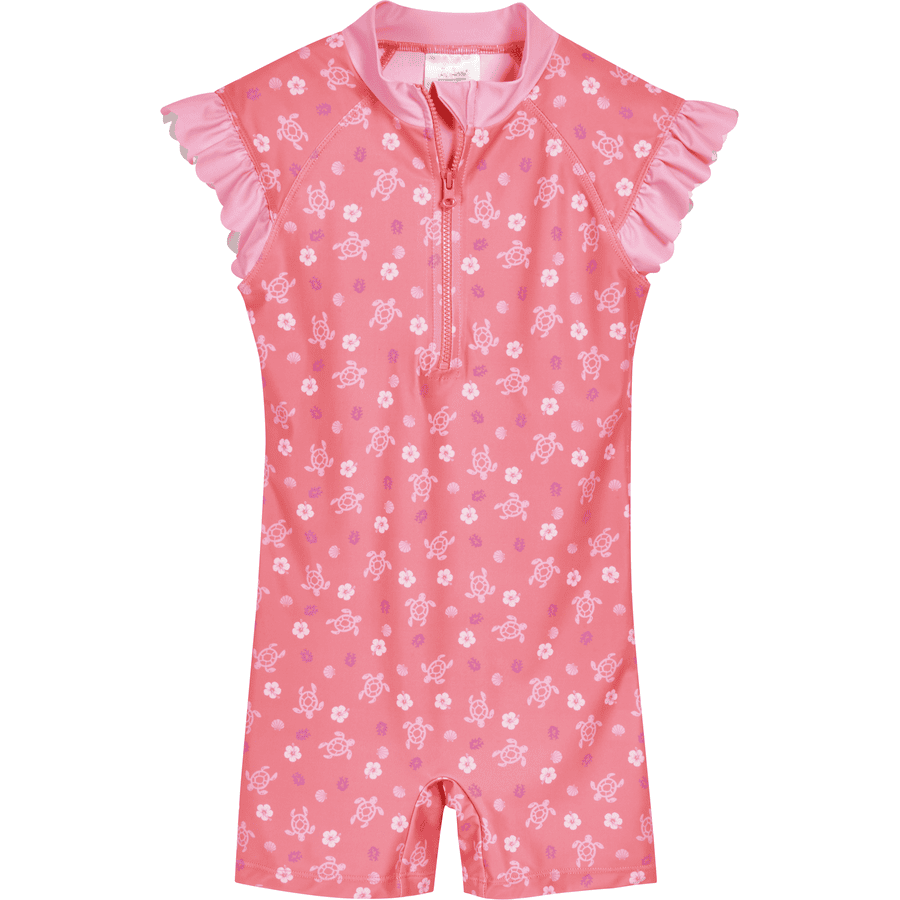 Playshoes  Maillot une pièce anti-UV Hawaii corail