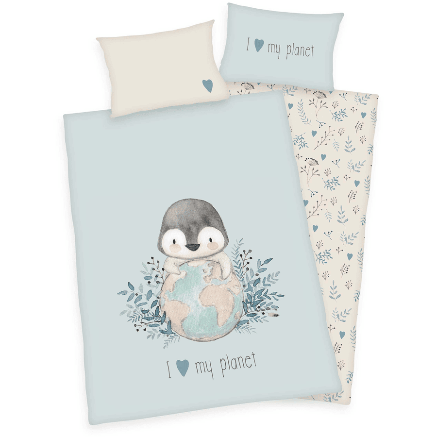 babybest® Biancheria da letto Pinguino 100 x 135 cm
