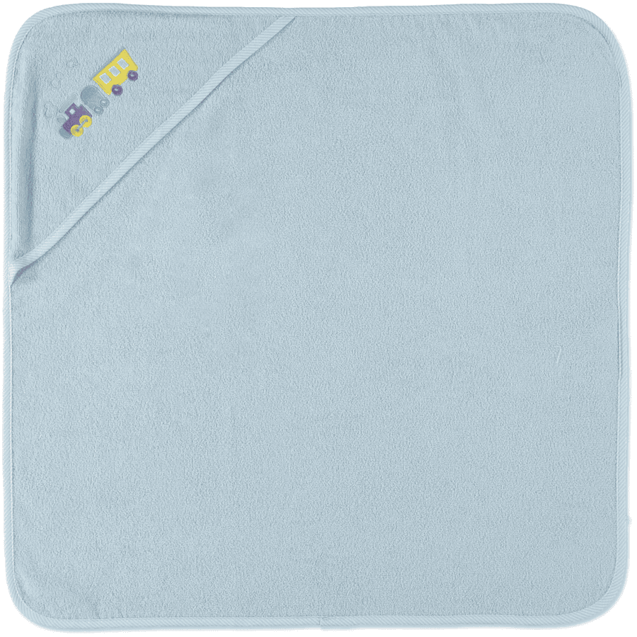 HAT &amp; CO toalla de baño con capucha bleu 75 x 75 cm