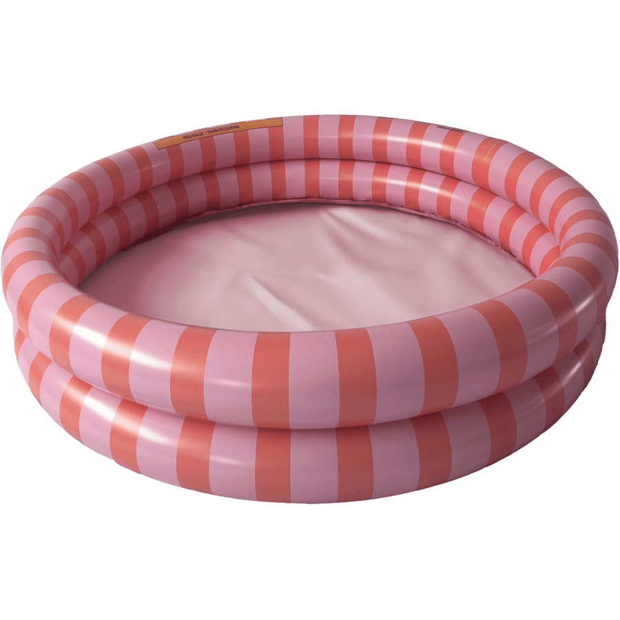 Swim Essentials Printed Children's Pool 100 cm Orange Red Striped