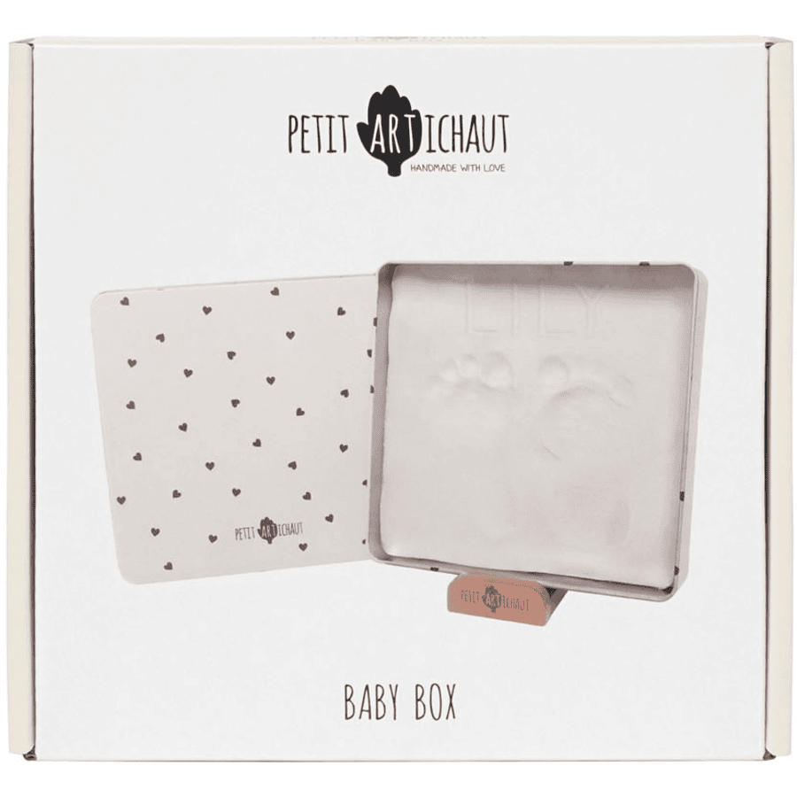 PetitArtichaut™ Baby Box Quadratisch - Jolis Cœurs