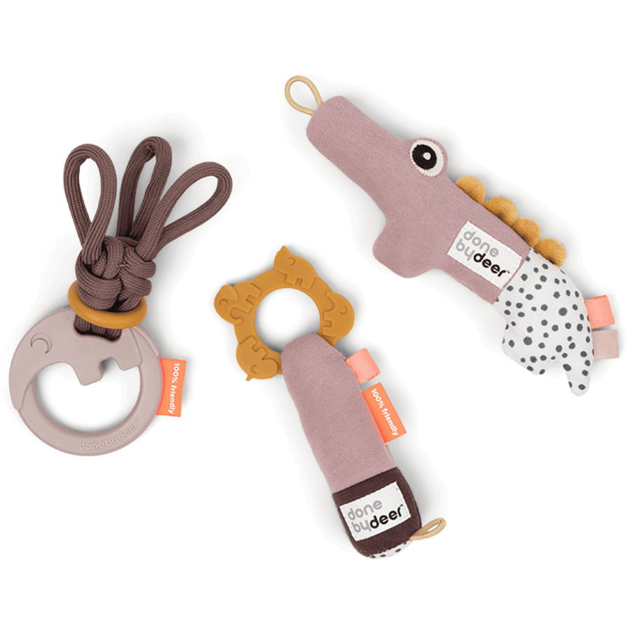 Done by Deer ™ Tiny toys Gift Set Deer friends - Pink